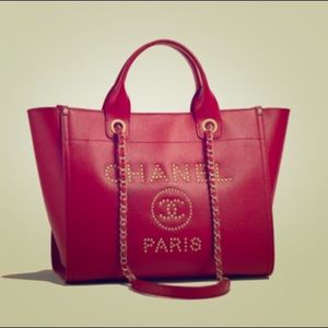 Chanel deauville red brand new